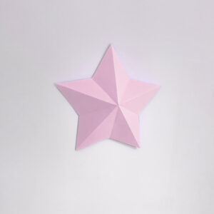 Estrela rosa claro